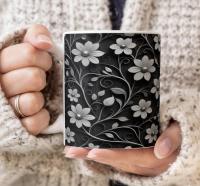 Floral Cups -  Large and Small Ceramic Mug