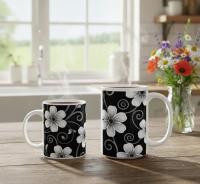 Floral Cups -  Large and Small Ceramic Mug