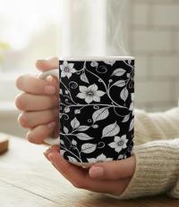 Floral Cups -  Large and Small Ceramic Mug