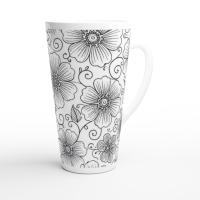 Latte 17oz Ceramic Mug - Coffee or Tea Cup, Extra Tall