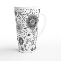 Latte 17oz Ceramic Mug - Coffee or Tea Cup, Extra Tall