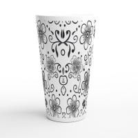 Latte 17oz Ceramic Mug - Coffee or Tea Cup, Extra Tall