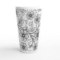 Latte 17oz Ceramic Mug - Coffee or Tea Cup, Extra Tall