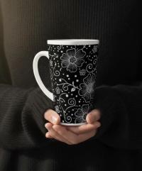 Latte 17oz Ceramic Mug - Coffee or Tea Cup, Extra Tall