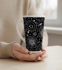 Latte 17oz Ceramic Mug - Coffee or Tea Cup, Extra Tall