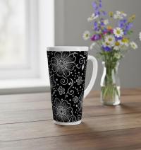 Latte 17oz Ceramic Mug - Coffee or Tea Cup, Extra Tall