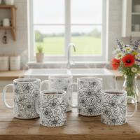 Floral Cups -  Large and Small Ceramic Mug