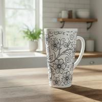 Latte 17oz Ceramic Mug - Coffee or Tea Cup, Extra Tall