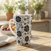 Latte 17oz Ceramic Mug - Coffee or Tea Cup, Extra Tall