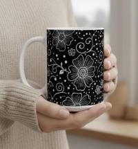 Floral Cups -  Large and Small Ceramic Mugs