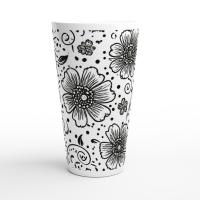 Latte 17oz Ceramic Mug - Coffee or Tea Cup, Extra Tall