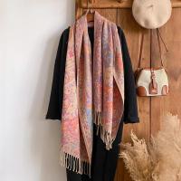 Reversible Soft Pashmina Shawl & Scarf for Women, Jacquard Brocade, Shawl, Sarong or Head Wraps