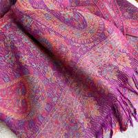 Reversible Soft Pashmina Shawl & Scarf for Women, Jacquard Brocade, Shawl, Sarong or Head Wraps