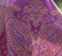 Reversible Soft Pashmina Shawl & Scarf for Women, Jacquard Brocade, Shawl, Sarong or Head Wraps