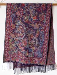 Soft Pashmina Shawl & Scarf for Women, Jacquard Brocade, Shawl, Sarong or Head Wraps