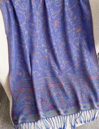 Soft Pashmina Shawl & Scarf for Women, Jacquard Brocade, Shawl, Sarong or Head Wraps