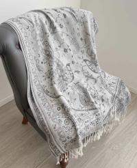 Soft Pashmina Shawl & Scarf for Women, Jacquard Brocade, Shawl, Sarong or Head Wraps