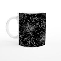 Floral Cups -  Large and Small Ceramic Mugs
