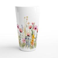 Latte 17oz Ceramic Mug - Coffee or Tea Cup, Extra Tall