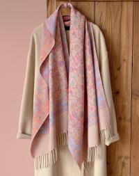 Reversible Soft Pashmina Shawl & Scarf for Women, Jacquard Brocade, Shawl, Sarong or Head Wraps