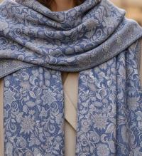 Reversible Soft Pashmina Shawl & Scarf for Women, Jacquard Brocade, Shawl, Sarong or Head Wraps