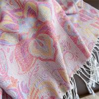 Soft Pashmina Shawl & Scarf for Women, Jacquard Brocade, Shawl, Sarong or Head Wraps