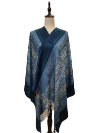 Soft Pashmina Shawl & Scarf for Women, Jacquard Brocade, Shawl, Sarong or Head Wraps