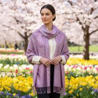 Reversible Soft Pashmina Shawl & Scarf for Women, Jacquard Brocade, Shawl, Sarong or Head Wraps