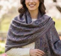 Reversible Soft Pashmina Shawl & Scarf for Women, Jacquard Brocade, Shawl, Sarong or Head Wraps