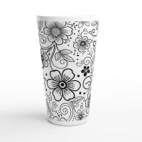 Latte 17oz Ceramic Mug - Coffee or Tea Cup, Extra Tall