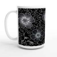 Floral Cups -  Large and Small Ceramic Mugs