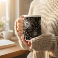 Floral Cups -  Large and Small Ceramic Mugs