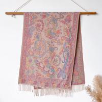 Reversible Soft Pashmina Shawl & Scarf for Women, Jacquard Brocade, Shawl, Sarong or Head Wraps
