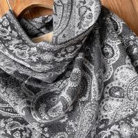 Reversible Soft Pashmina Shawl & Scarf for Women, Jacquard Brocade, Shawl, Sarong or Head Wraps