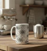 Floral Cups -  Large and Small Ceramic Mugs