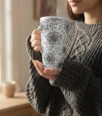 Latte 17oz Ceramic Mug - Coffee or Tea Cup, Extra Tall