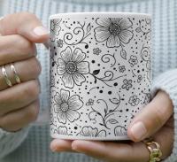 Floral Cups -  Large and Small Ceramic Mugs