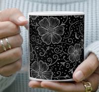 Floral Cups -  Large and Small Ceramic Mugs