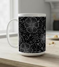 Floral Cups -  Large and Small Ceramic Mugs