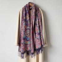 Soft Pashmina Shawl & Scarf for Women, Jacquard Brocade, Shawl, Sarong or Head Wraps