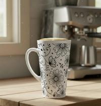 Latte 17oz Ceramic Mug - Coffee or Tea Cup, Extra Tall