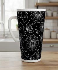 Latte 17oz Ceramic Mug - Coffee or Tea Cup, Extra Tall