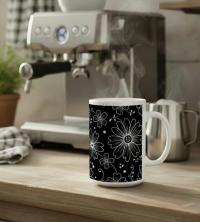 Floral Cups -  Large and Small Ceramic Mugs