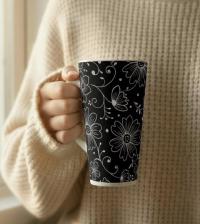 Latte 17oz Ceramic Mug - Coffee or Tea Cup, Extra Tall