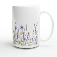 Floral Cups -  Large and Small Ceramic Mugs