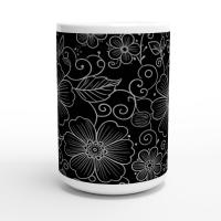 Floral Cups -  Large and Small Ceramic Mugs