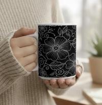 Floral Cups -  Large and Small Ceramic Mugs