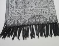 Reversible Soft Pashmina Shawl & Scarf for Women, Jacquard Brocade, Shawl, Sarong or Head Wraps