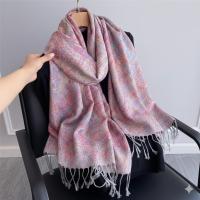Soft Pashmina Shawl & Scarf for Women, Jacquard Brocade, Shawl, Sarong or Head Wraps