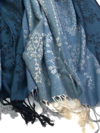 Soft Pashmina Shawl & Scarf for Women, Jacquard Brocade, Shawl, Sarong or Head Wraps